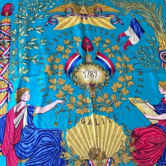 Hermes Liberte Silk Vintage Scarf - Picture 3 of 7